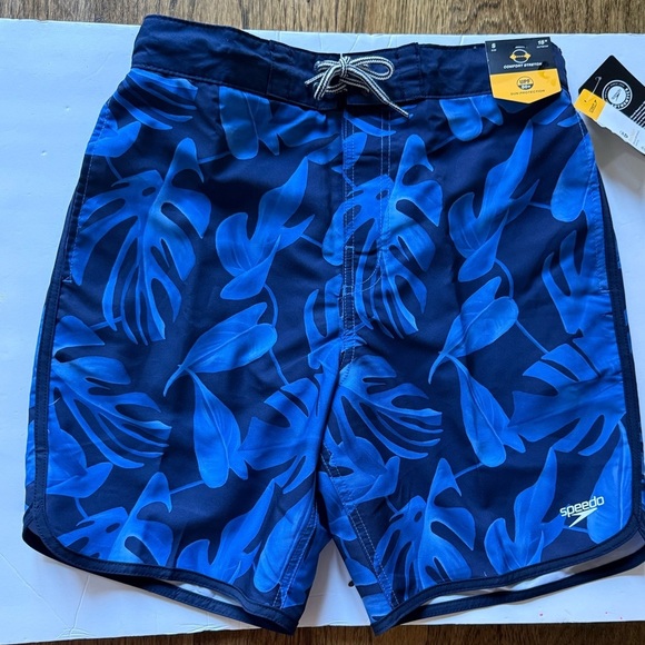 Speedo Men's Elastic Board Swim Trunks Swimwear Bottoms Shorts UPF 50+, Blue S - Picture 10 of 11